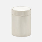 Pigeon and Poodle - PP001252 - Redon Canister - Redon - Antique Brass Ribbed Metal