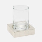 Pigeon and Poodle - PP006275 - Redon Tumbler Set - Redon - Matte Silver Ribbed Metal