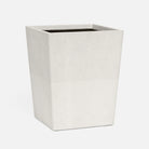 Pigeon and Poodle - PP001447 - Tenby Wastebasket - Tenby - Blanc Realistic Faux Shagreen