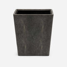 Pigeon and Poodle - PP004598 - Tenby Wastebasket - Tenby - Cool Gray Realistic Faux Shagreen