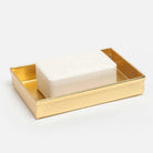 Pigeon and Poodle PP001485 Tiset Soap Dish in Gold Etched Stainless Steel