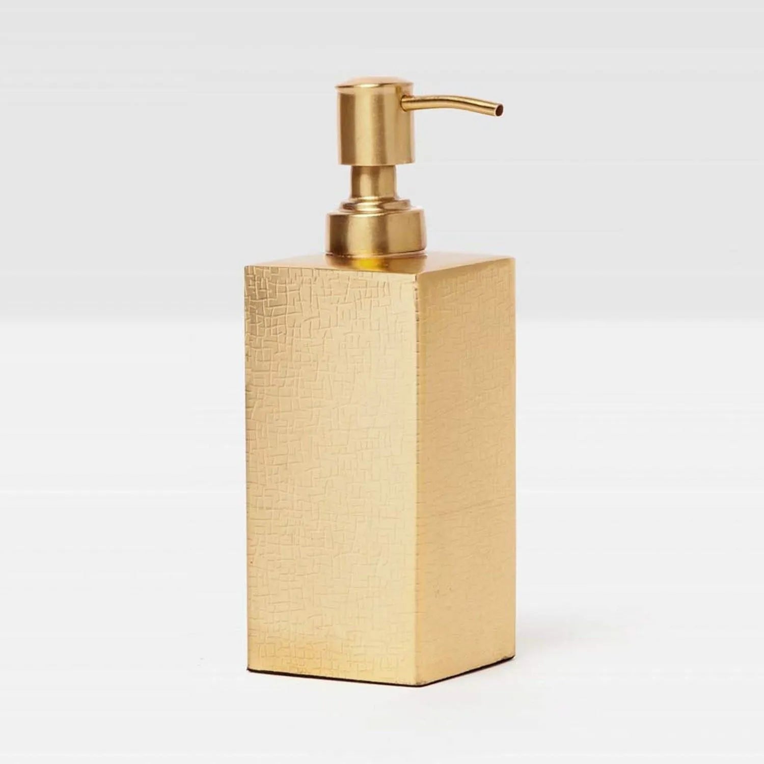 Pigeon and Poodle PP001486 Tiset Soap Pump in Gold Etched Stainless Steel