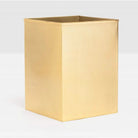 Pigeon and Poodle PP001490 Tiset Wastebasket (Square) in Gold Etched Stainless Steel