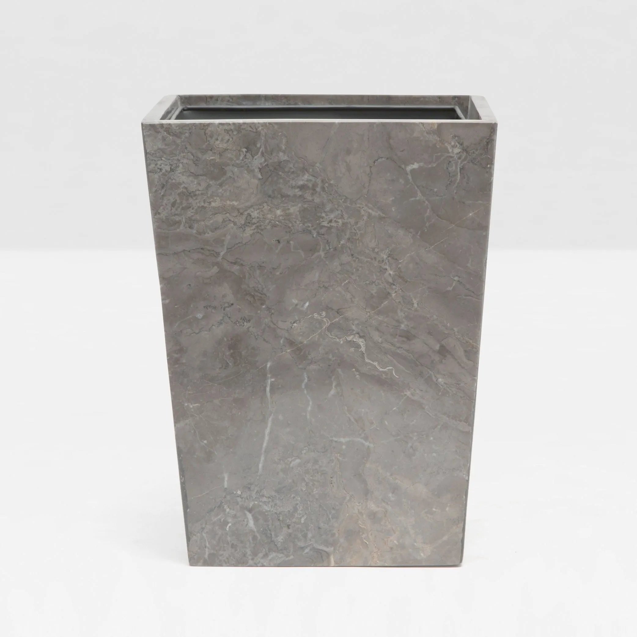 Pigeon and Poodle - PP001541 - Veneto Wastebasket - Veneto - Gray Polished Marble