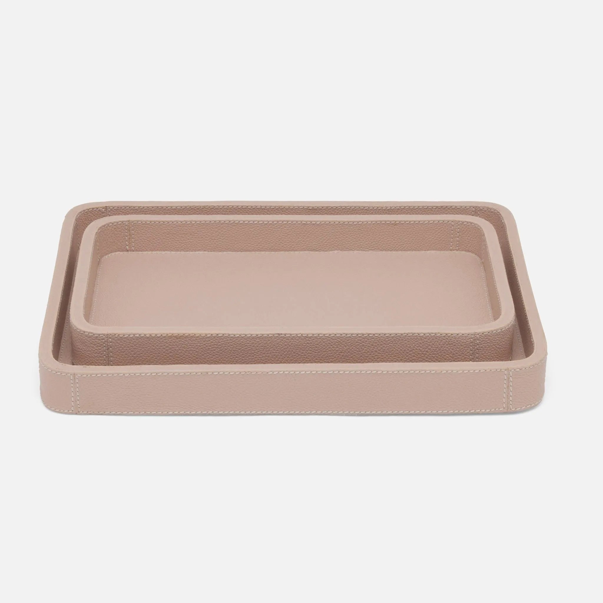 Pigeon and Poodle - PP005702 - Victoria Trays - Victoria - Dusty Rose Full-Grain Leather