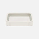 Pigeon and Poodle - PP005707 - Victoria Soap Dish - Victoria - White Full-Grain Leather