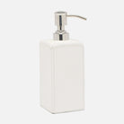Pigeon and Poodle - PP005708 - Victoria Soap Pump - Victoria - White Full-Grain Leather