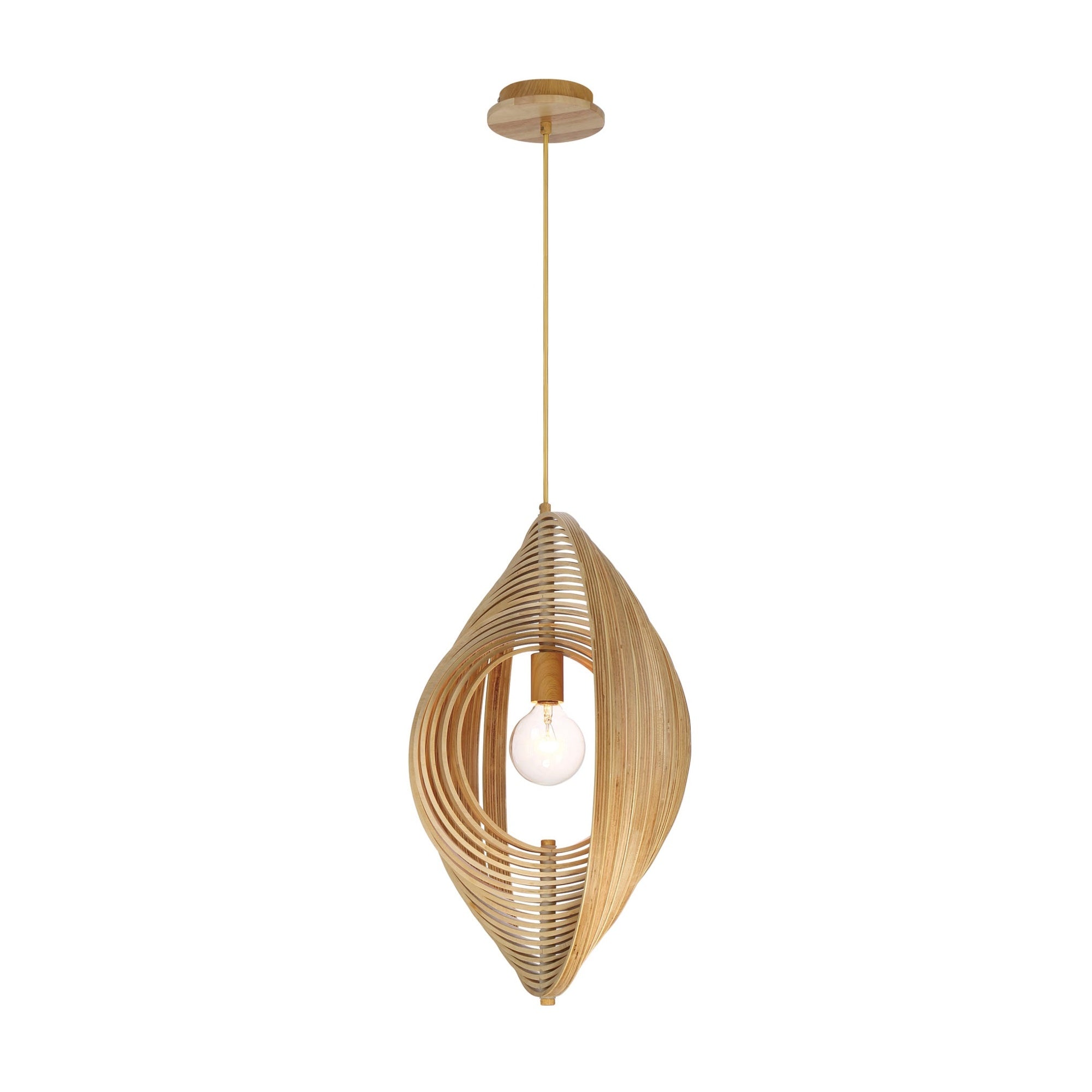Eurofase 31872-010 Abruzzo Pendant in Wood