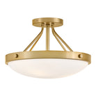 Lark 84363GO Gus Semi-Flush Mount in Gold