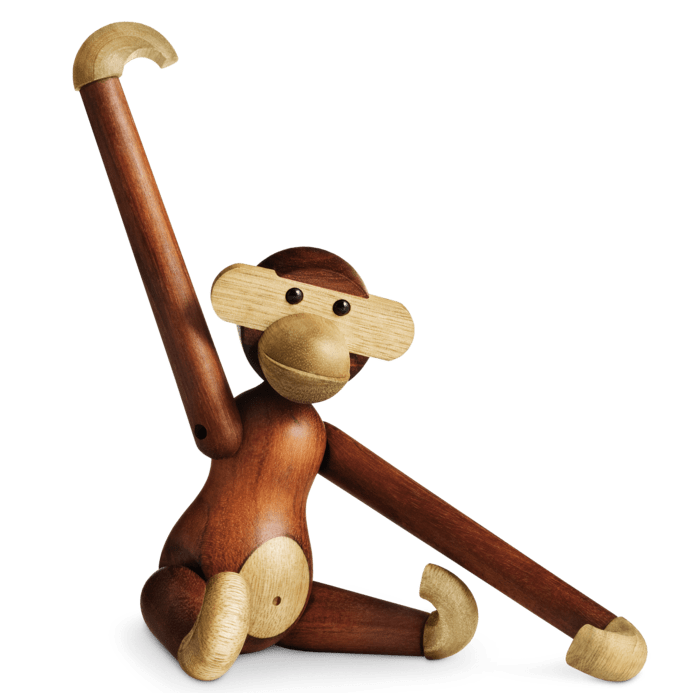 Kay Bojesen 39250 Monkey Wooden Figurine in Teak/Limba