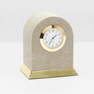 Pigeon and Poodle - PP002062 - Fondi Clock - Fondi - Sand Realistic Faux Shagreen