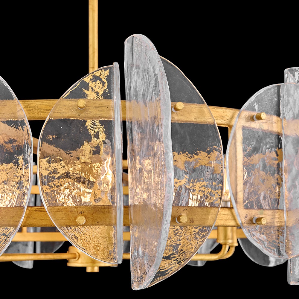 Fredrick Ramond FR41926DA Seraphina Drum Chandelier in Distressed Brass