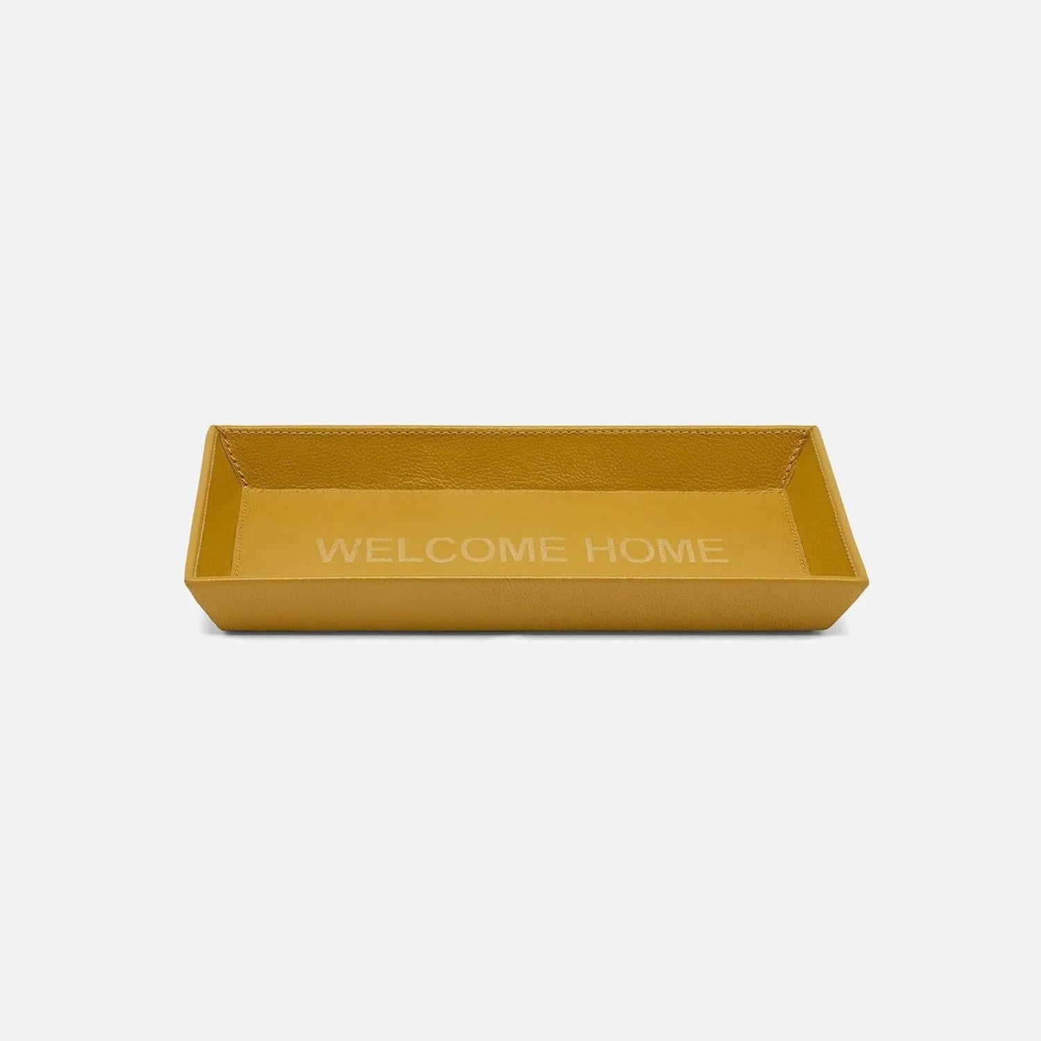 Pigeon and Poodle - PP007653 - Decorah Desk Tray - Decorah - Mustard-WH Full-Grain Leather