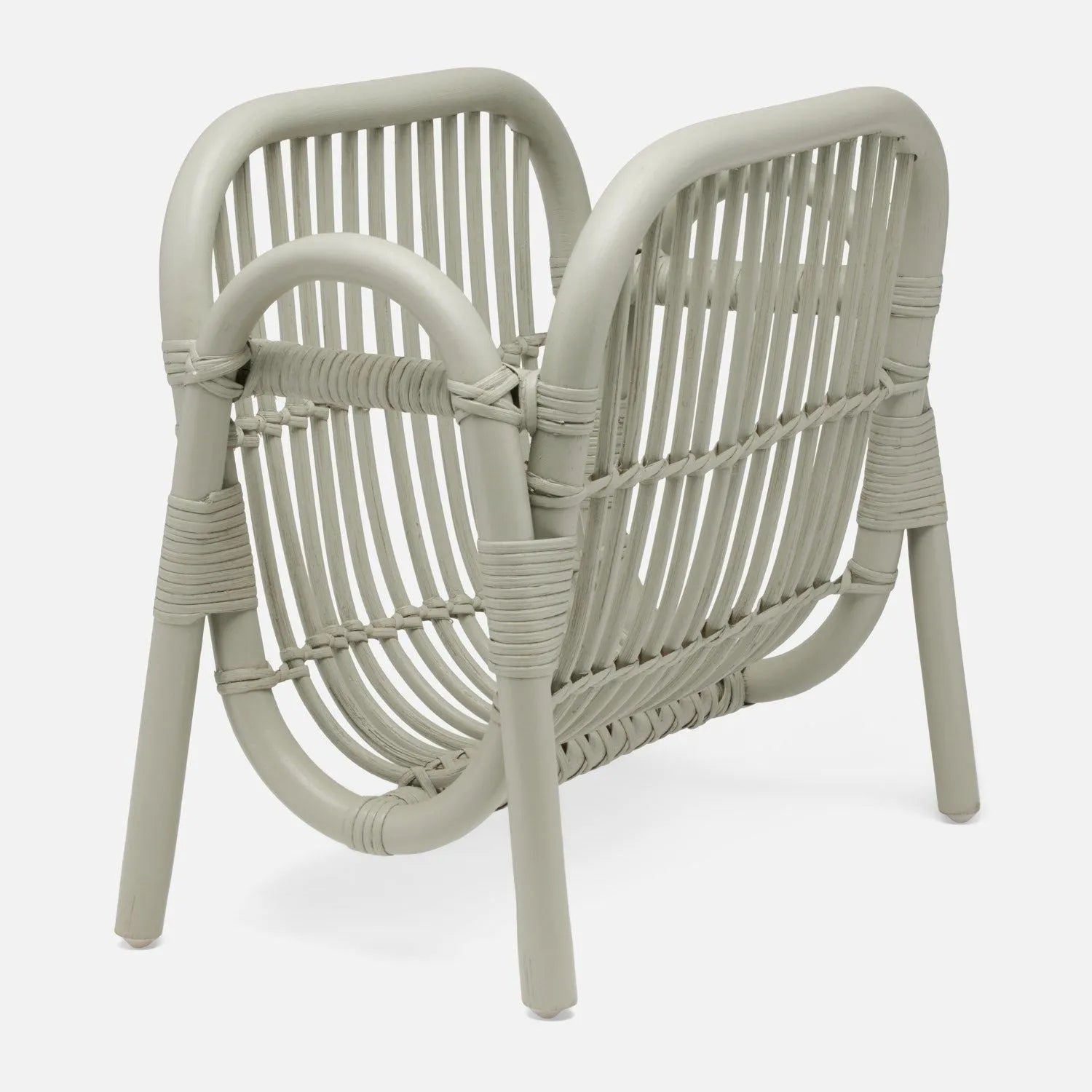 Pigeon and Poodle - PP005594 - Makassar Magazine Holder - Makassar - Pristine White Rattan