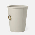 Pigeon and Poodle - PP006483 - Ogden Wastebasket - Ogden - Light Gray Full Grain Leather