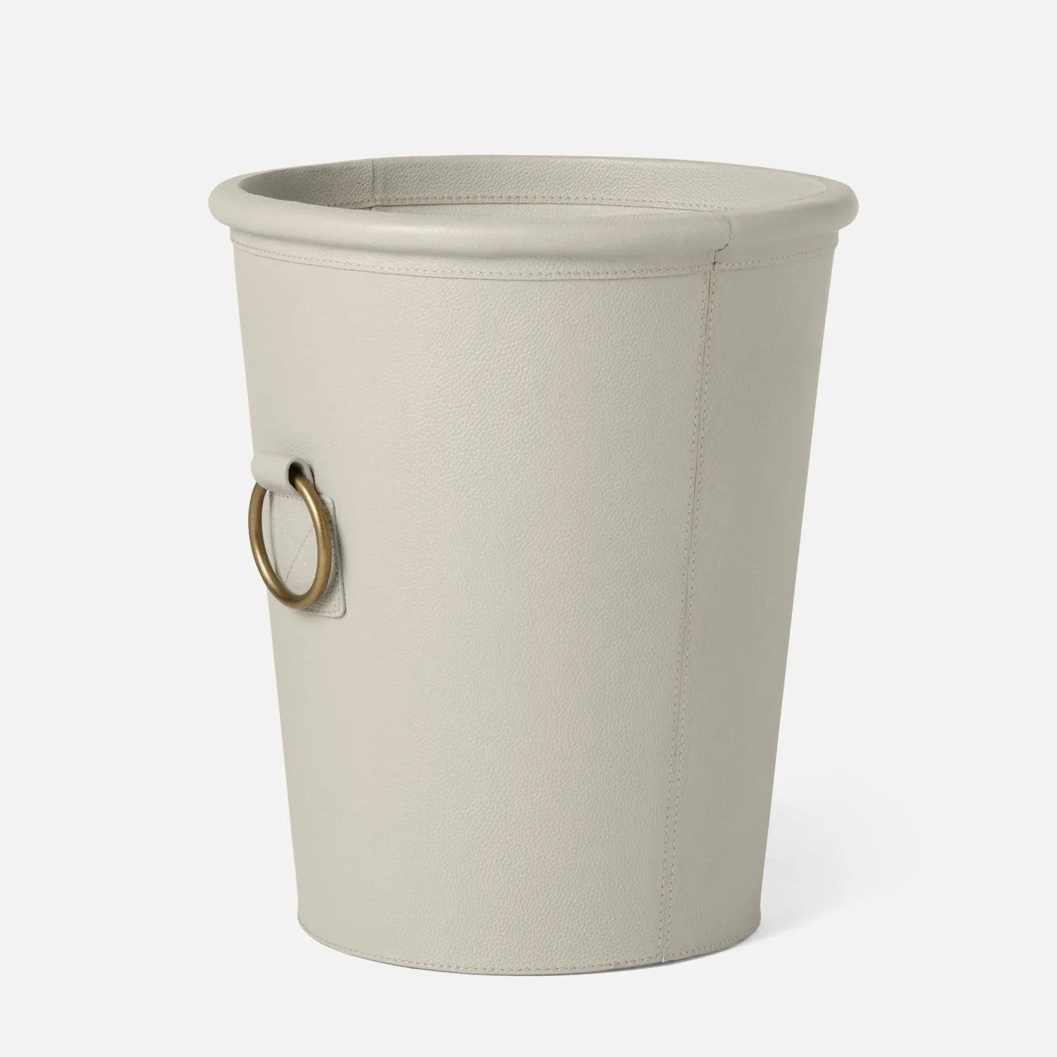 Pigeon and Poodle - PP005956 - Ogden Wastebasket - Ogden - Forest Full-Grain Leather