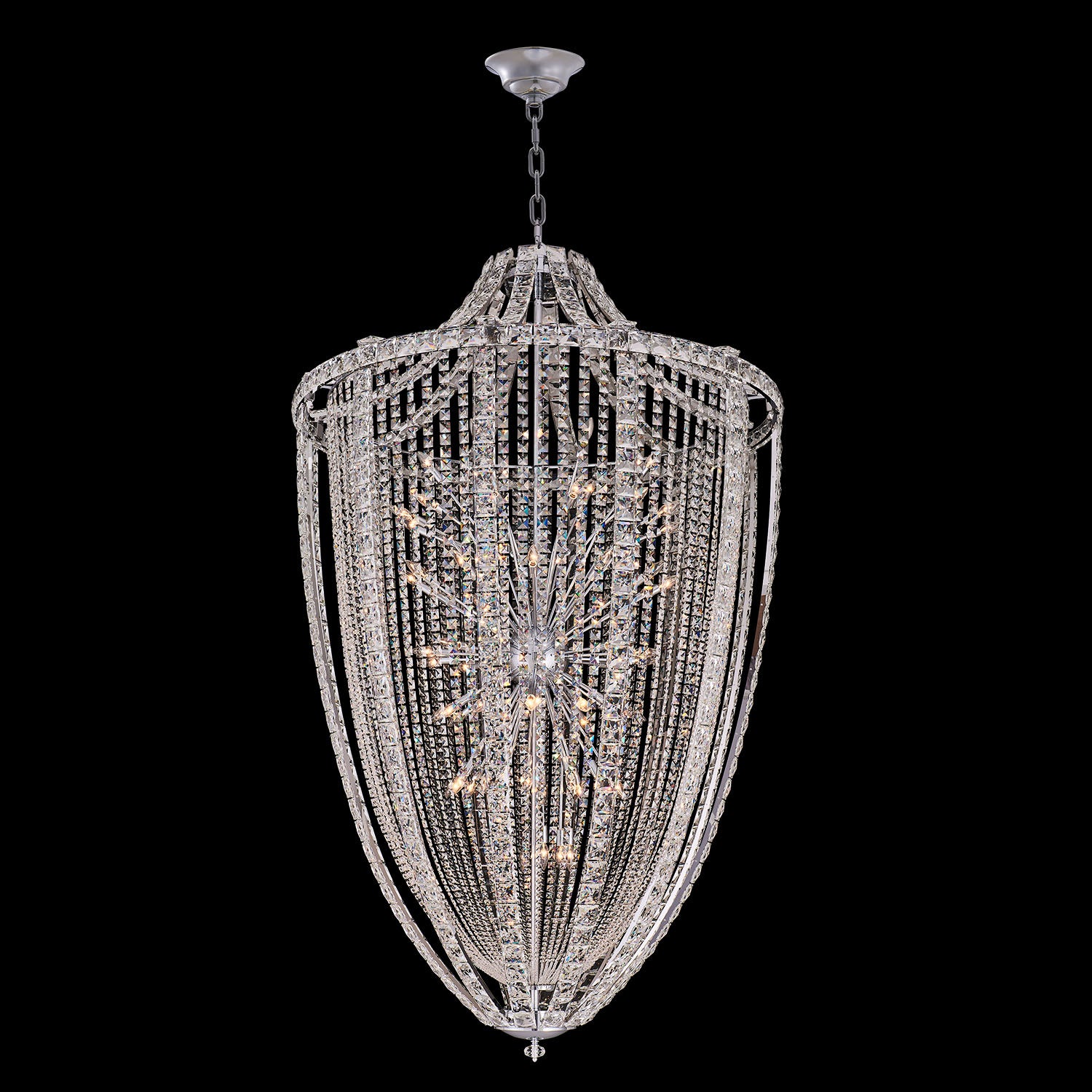 Allegri - 040957-010-FR001 - 72 Light Pendant - Scudo - Chrome