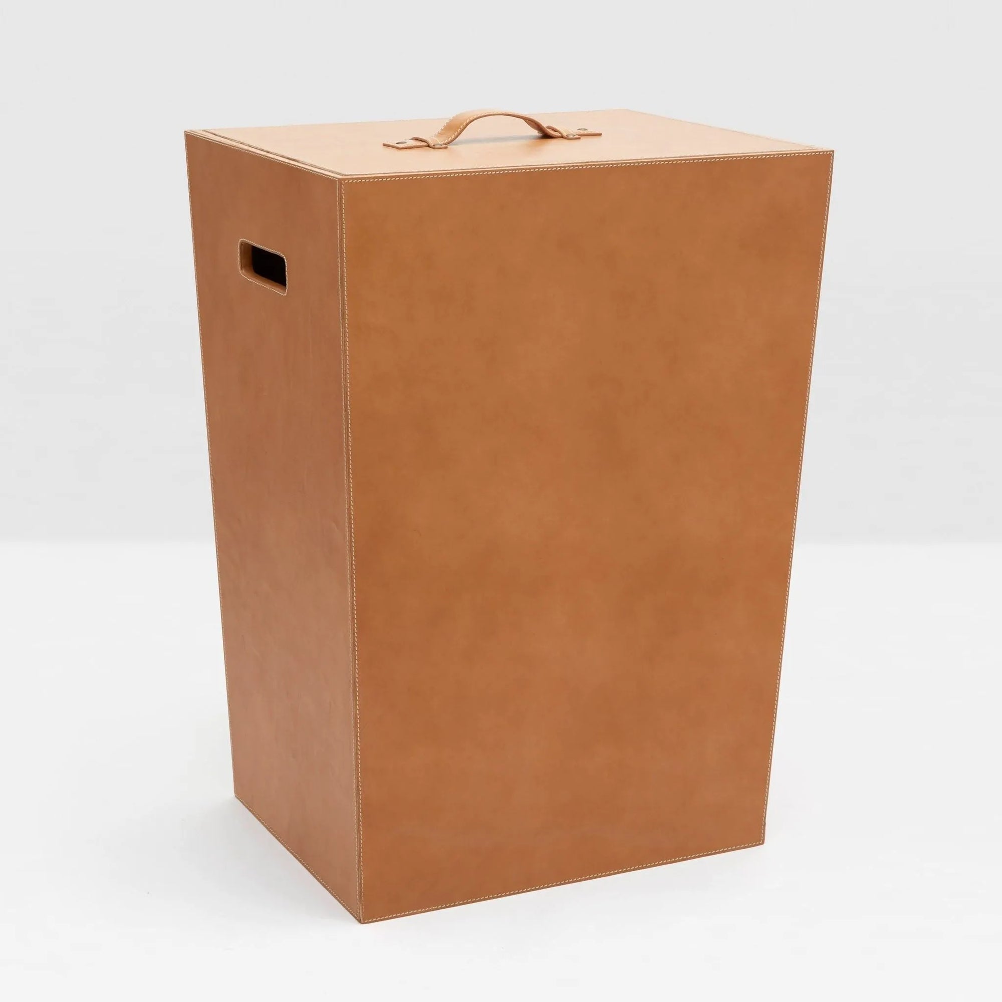 Pigeon and Poodle - PP002386 - Barnet Leather Hamper - Barnet - Aged Camel Full-Grain Leather