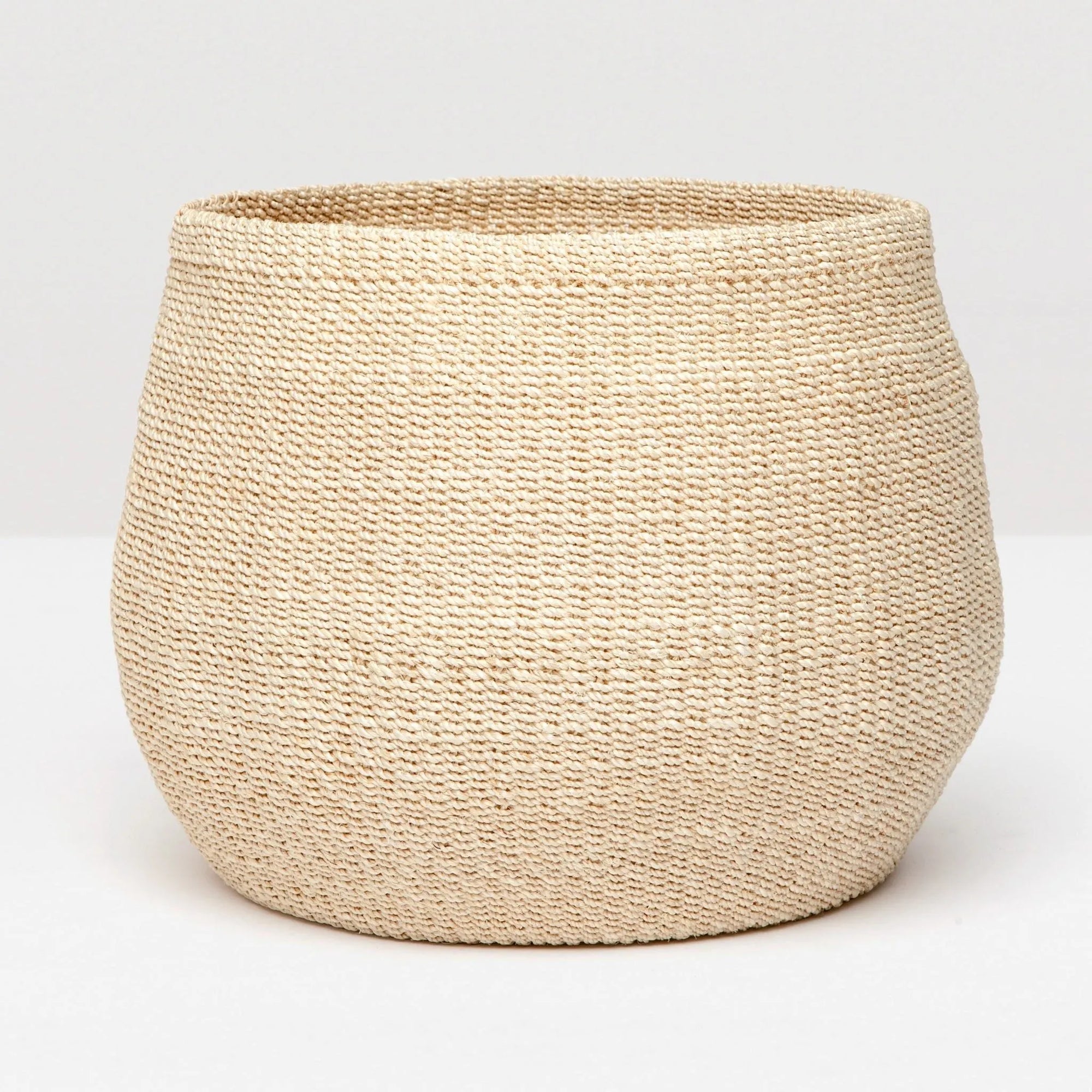 Pigeon and Poodle - PP002394 - Davao Basket Set - Davao - Bleached Natural Abaca Fiber