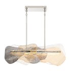 Europhase 50462-018 Grotto LED Linéaire Suspendu en nickel poli