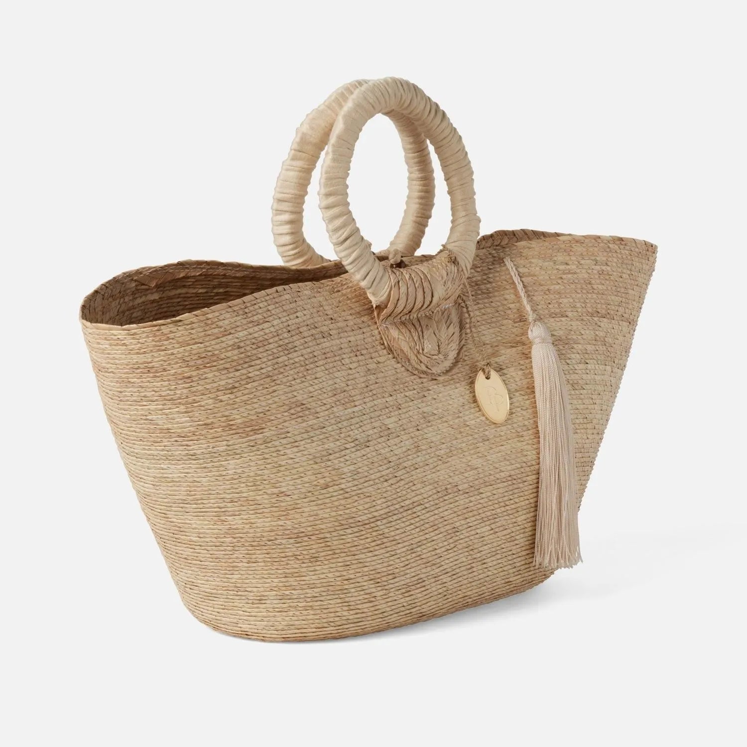 Pigeon and Poodle - PP006531 - Kenora Shopper Bag - Kenora - Natural Palm/Black Cotton