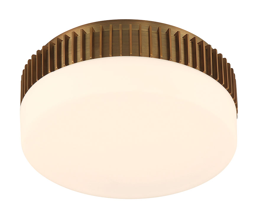 Eurofase 49913-019 Purgos LED Flush Mount in Antique Brass