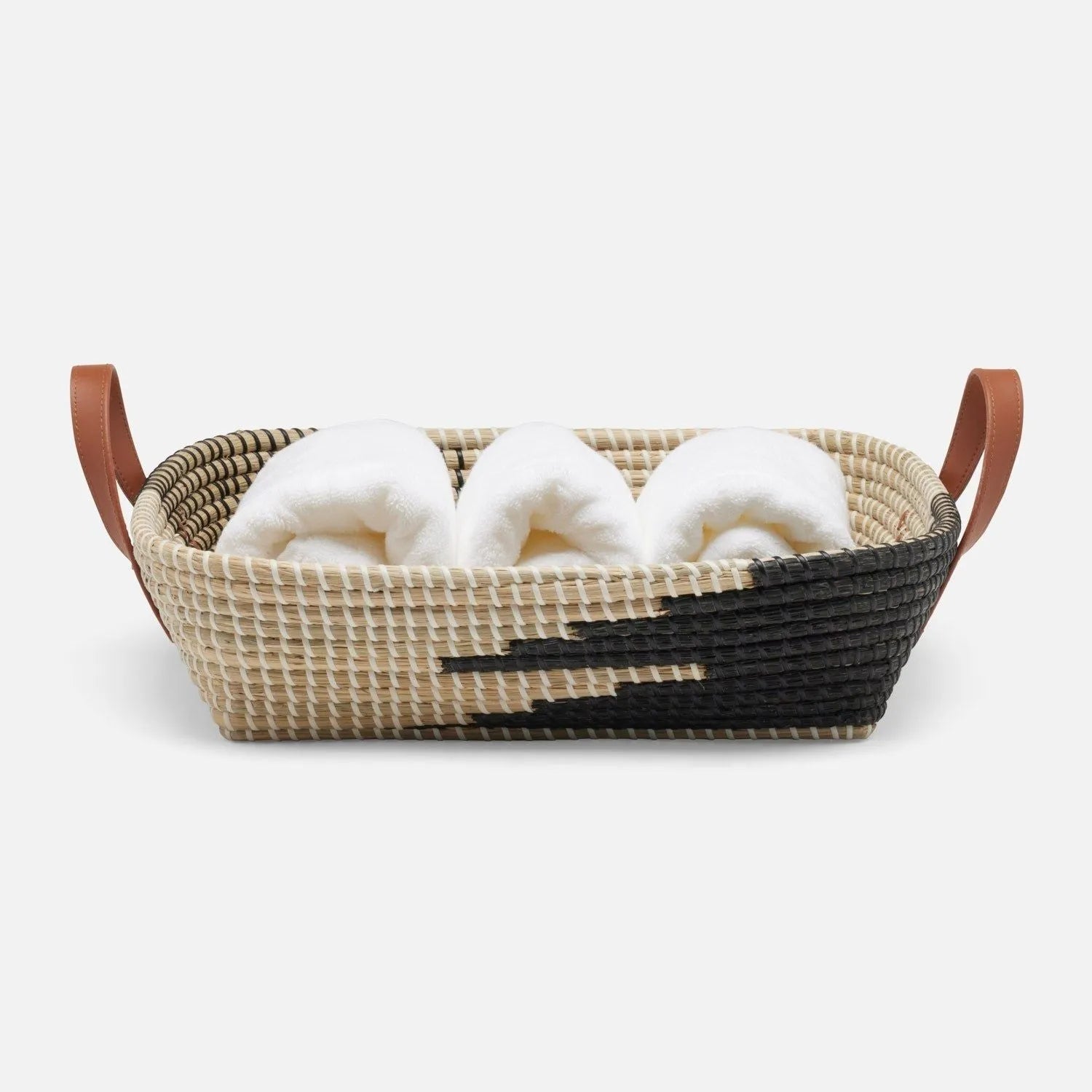 Pigeon and Poodle - PP006881 - Olinda Storage Basket - Olinda - Green/Natural Seagrass