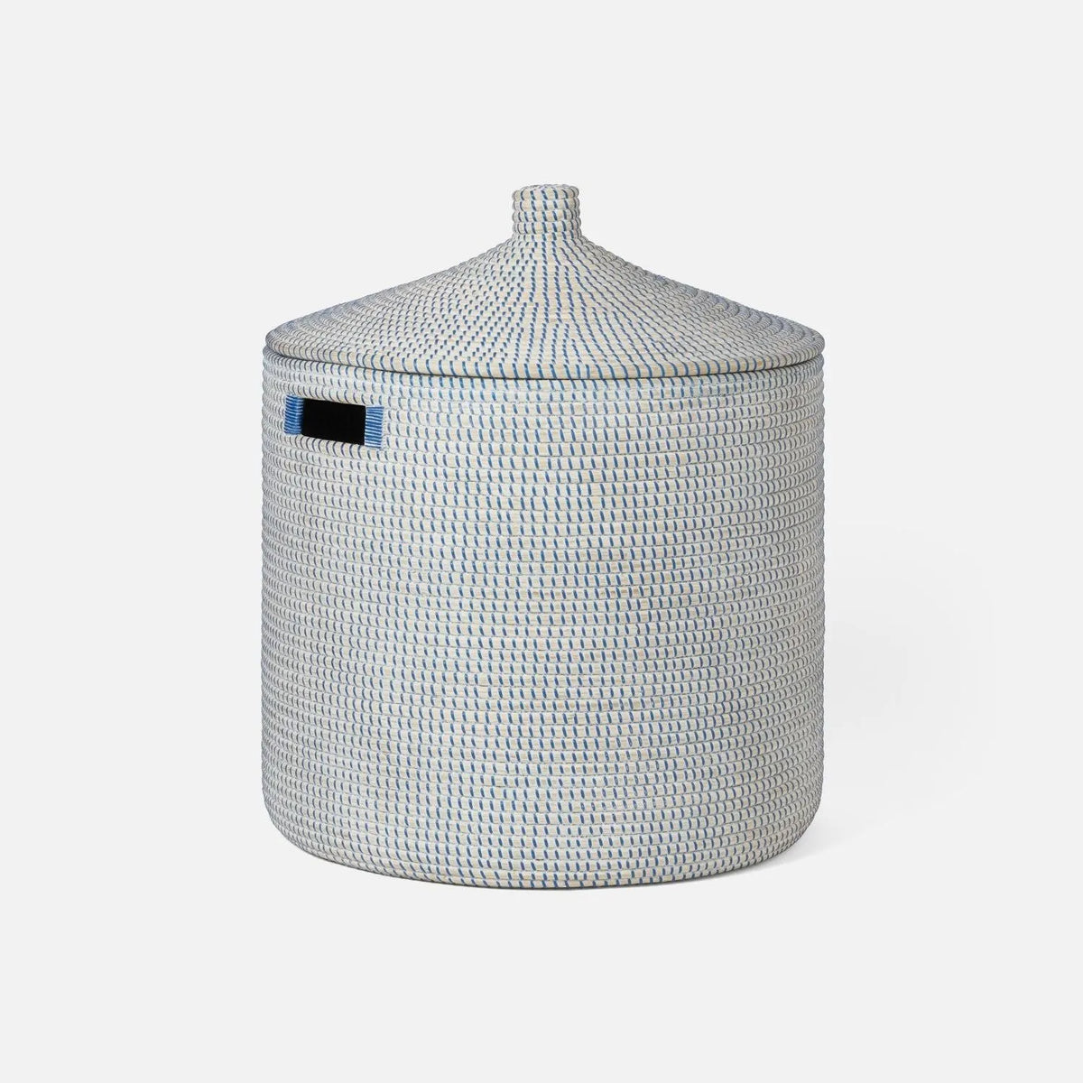 Pigeon and Poodle - PP006504 - Roslyn Hamper - Roslyn - Whitewashed/Navy Seagrass