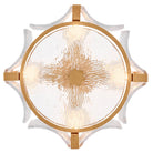 Robinet semi-encastré en verre Florian de Fredrick Ramond FR41601DA, finition laiton vieilli