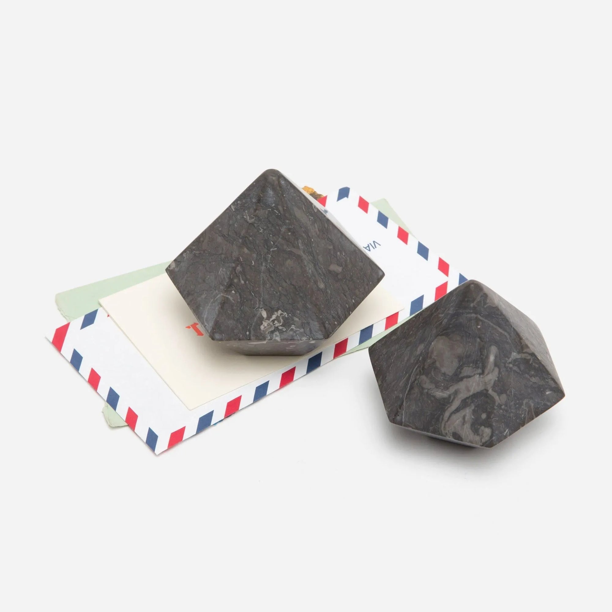 Pigeon and Poodle - PP002554 - Kempsey Diamond Shaped Paperweights - Kempsey - Light Onyx