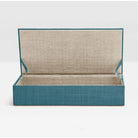 Pigeon and Poodle - PP002647 - Bayan Woven Raffia Box - Bayan - Turquoise Raffia