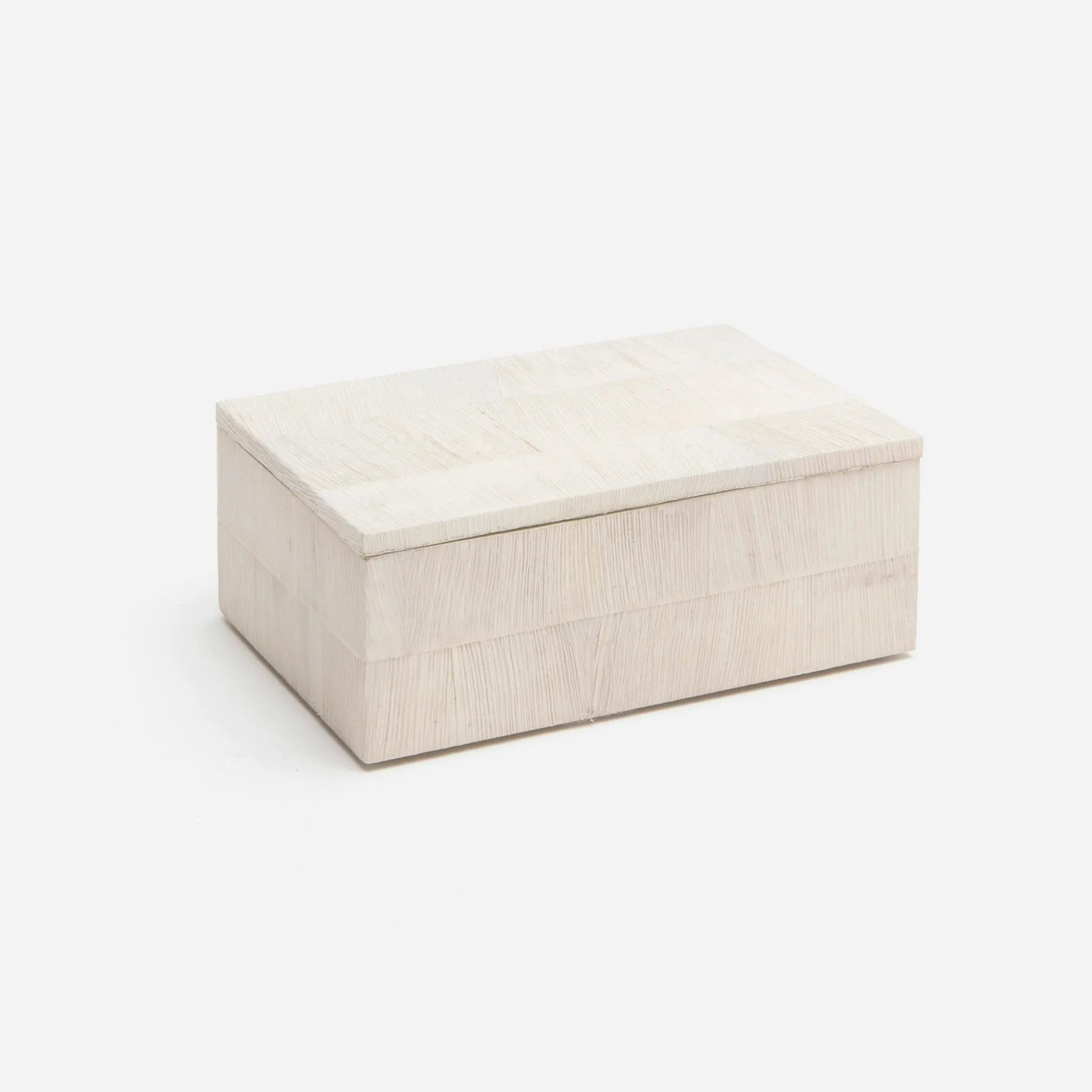 Pigeon and Poodle - PP002703 - Miri Corn Husk Box - Miri - Cream Corn Husk