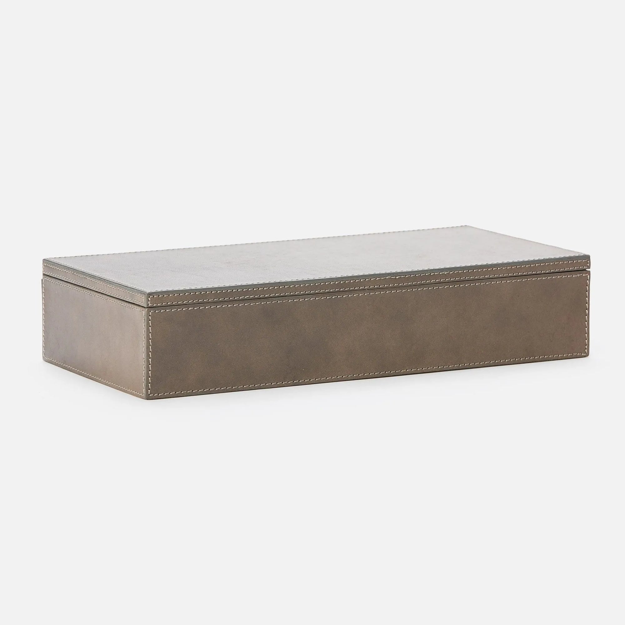 Pigeon and Poodle - PP002722 - Retford Leather Box - Retford - Warm Gray Full-Grain Leather