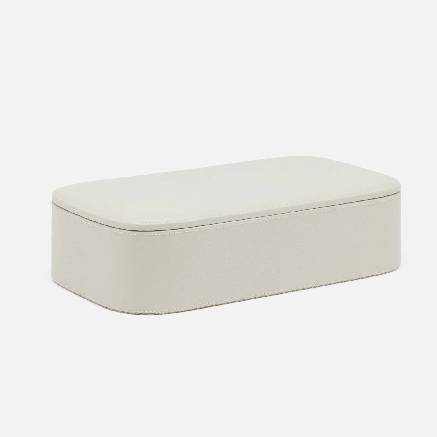Pigeon and Poodle - PP006596 - Dozza Nested Boxes - Dozza - Light Gray Full-Grain Leather