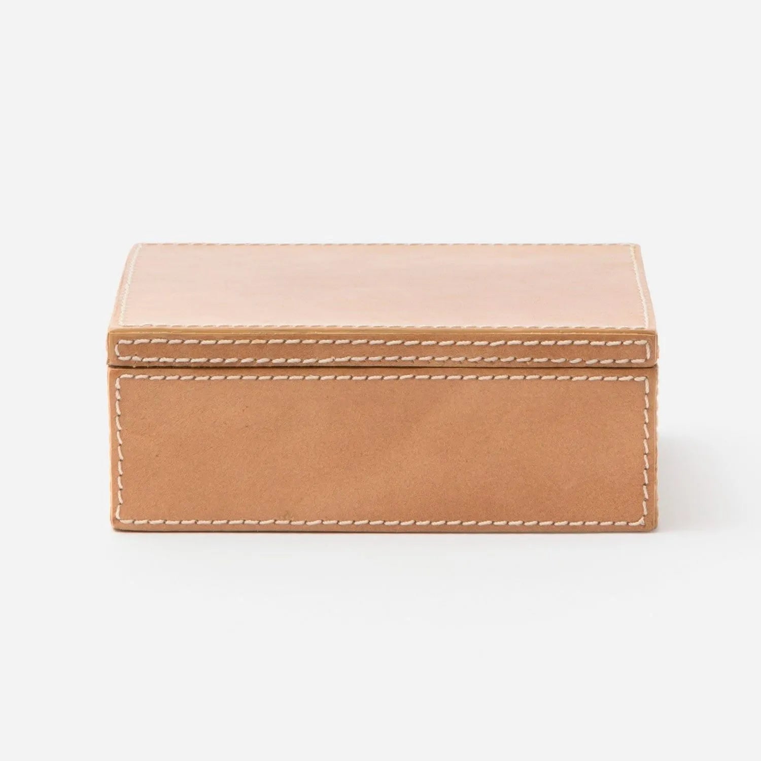 Pigeon and Poodle - PP002603 - Selby Leather Box - Selby - Aged Camel Full-Grain Leather