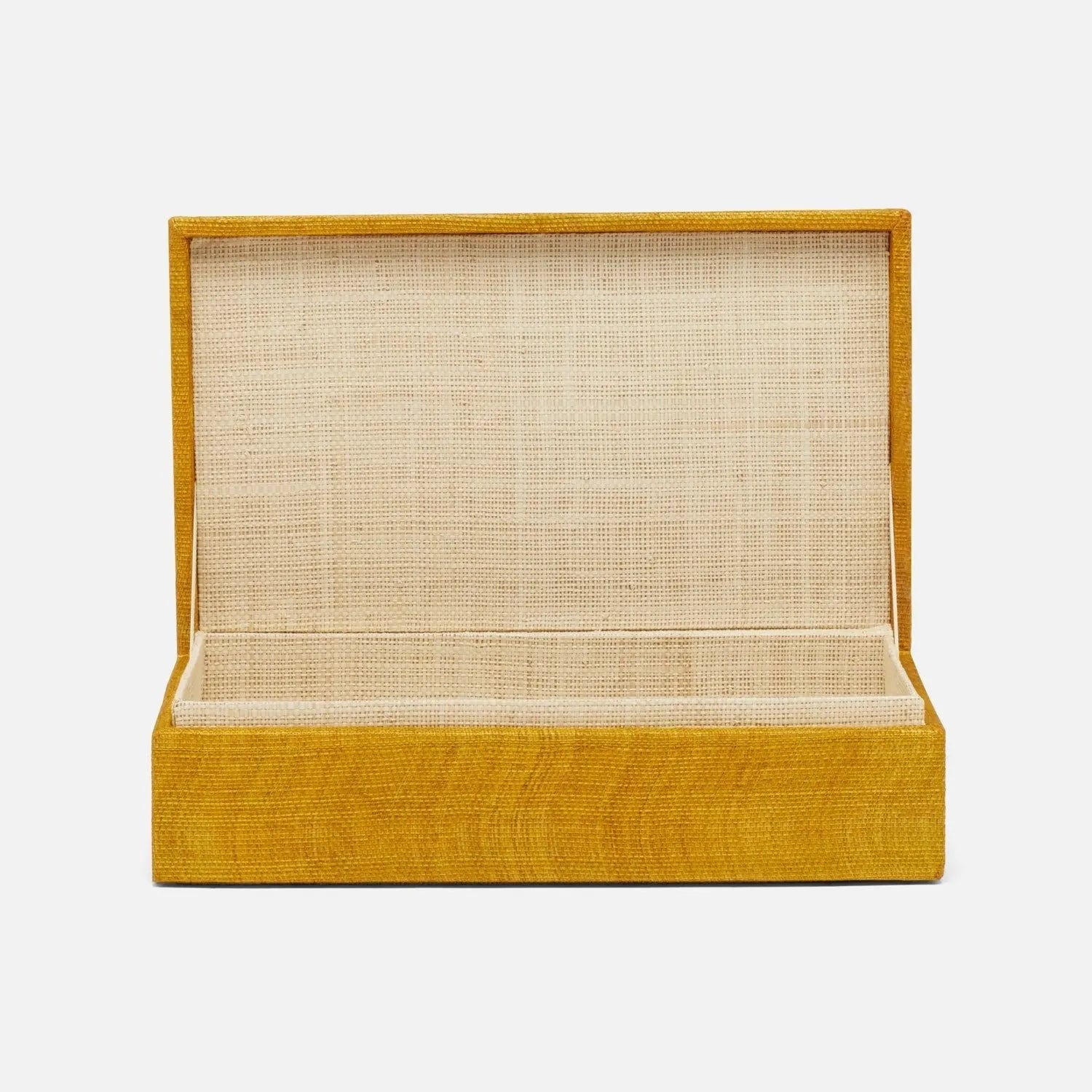 Pigeon and Poodle - PP007196 - Zamora Box - Zamora - Mustard Silken Abaca