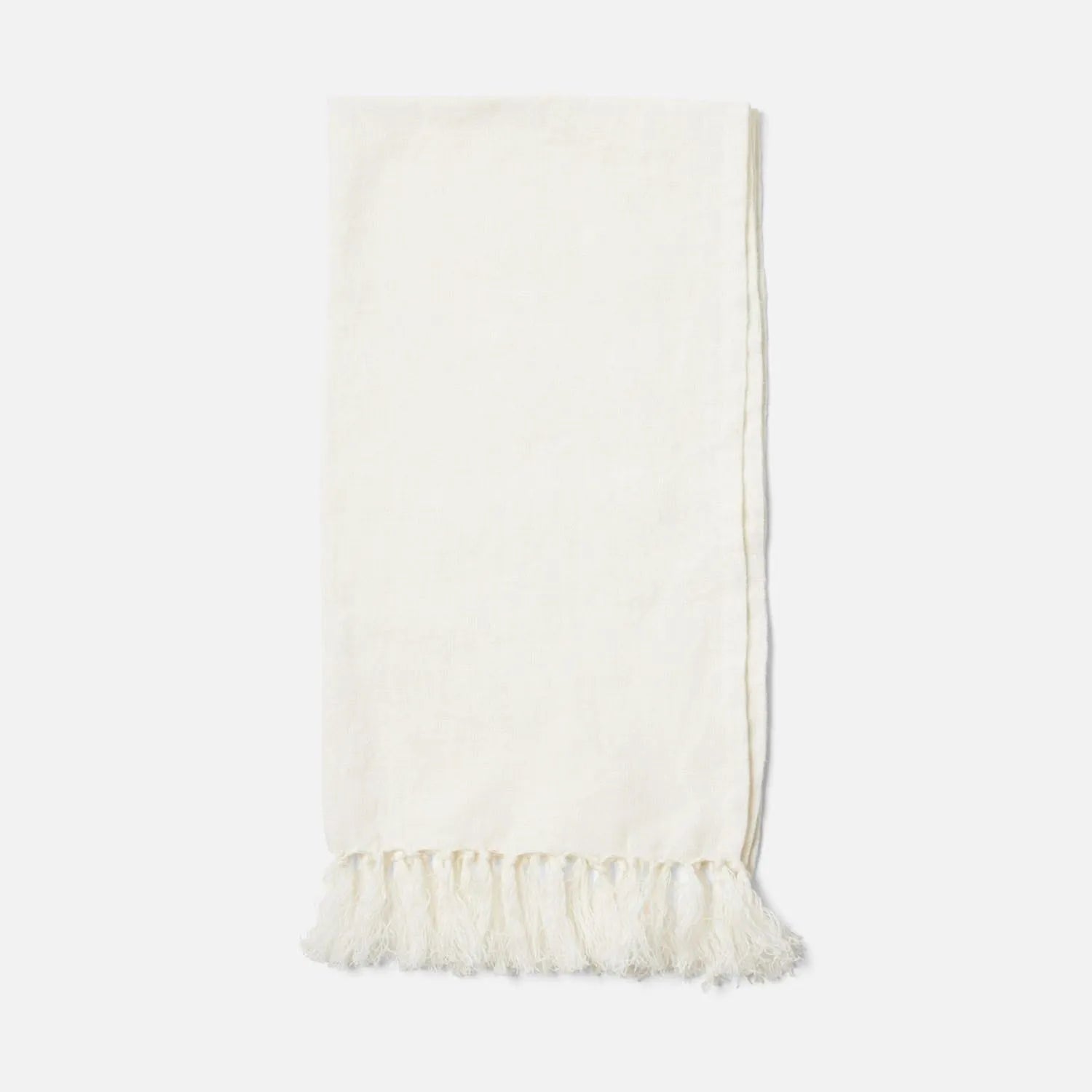Pigeon and Poodle - PP007208 - Chania Guest Towel - Chania - White 100% Linen