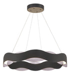 Eurofase 31384-021 Vaughan LED Chandelier in Silver-Black