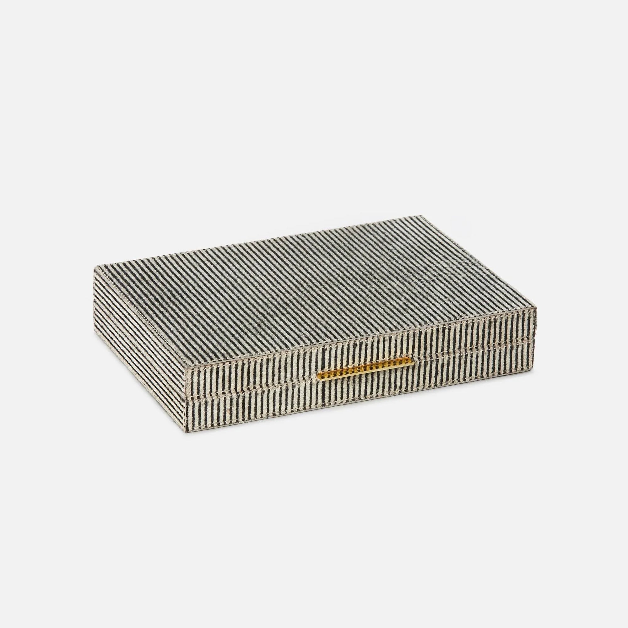 Pigeon and Poodle - PP002761 - Bailey Backgammon Game Set - Bailey - Brown Candy Striped Hair-On-Hide