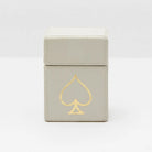 Pigeon and Poodle - PP002756 - Aira Textured Leather Box - Aira - Light Gray Full-Grain Leather