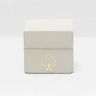 Pigeon and Poodle - PP002757 - Aira Textured Leather Box - Aira - Light Gray Full-Grain Leather