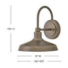 Applique murale Hinkley Lighting 12075BU Forge, finition bronze bruni