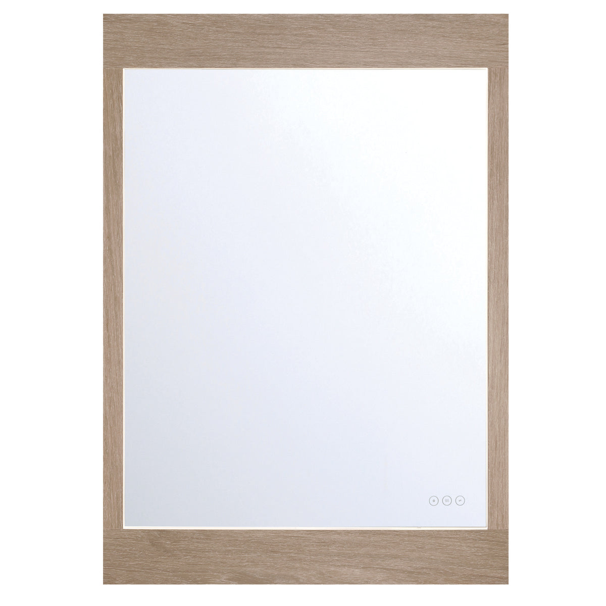 Eurofase 48508-022 Mogano LED Wood Mirror in White Oak