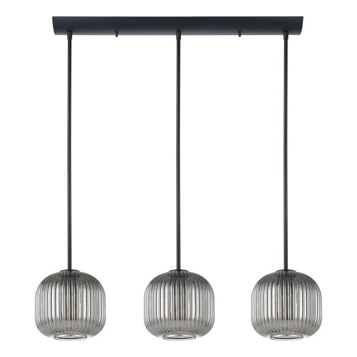 Eglo Canada - 99372A - Three Light Linear Pendant - Mantunalle 1 - Black