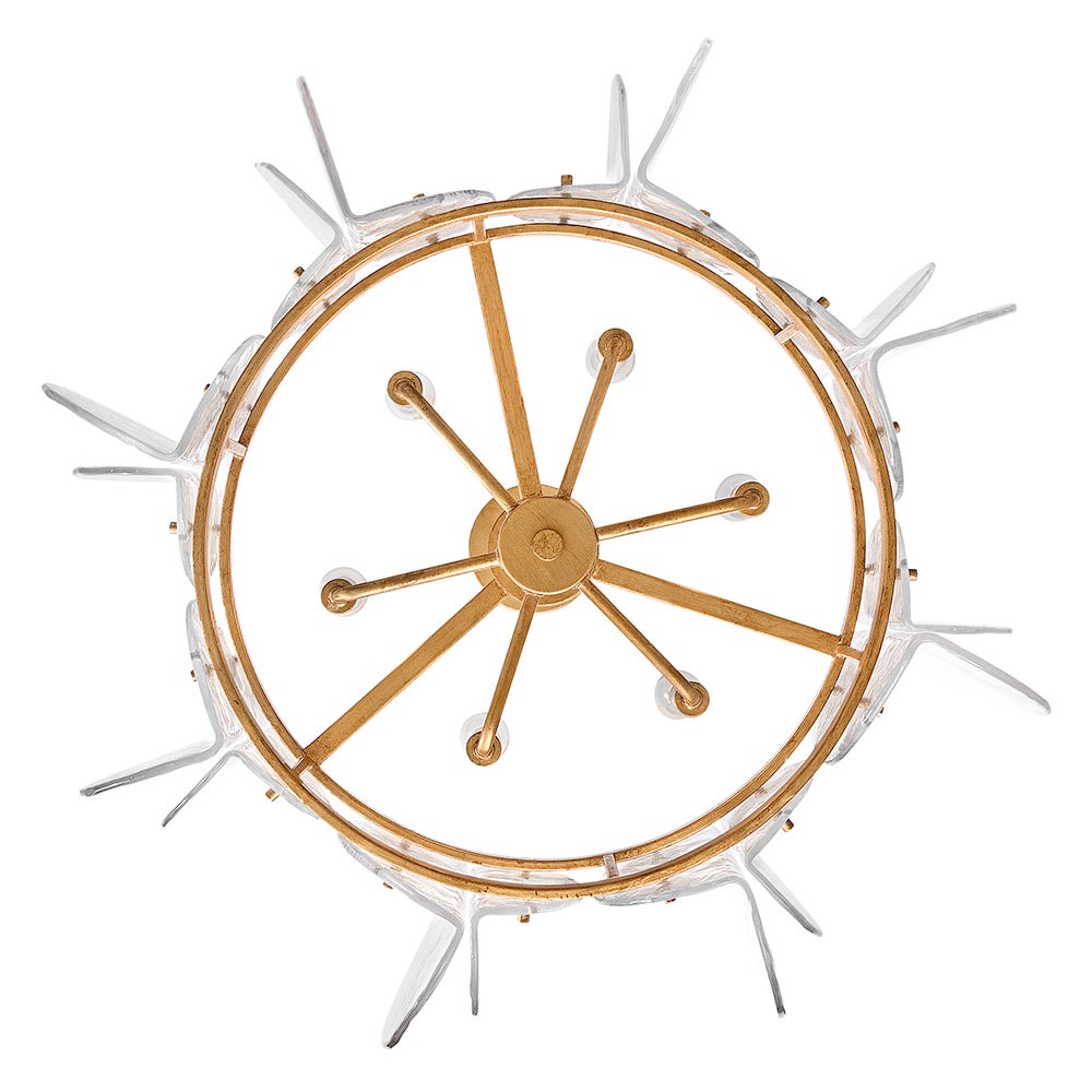 Fredrick Ramond FR41924DA Seraphina Drum Chandelier in Distressed Brass