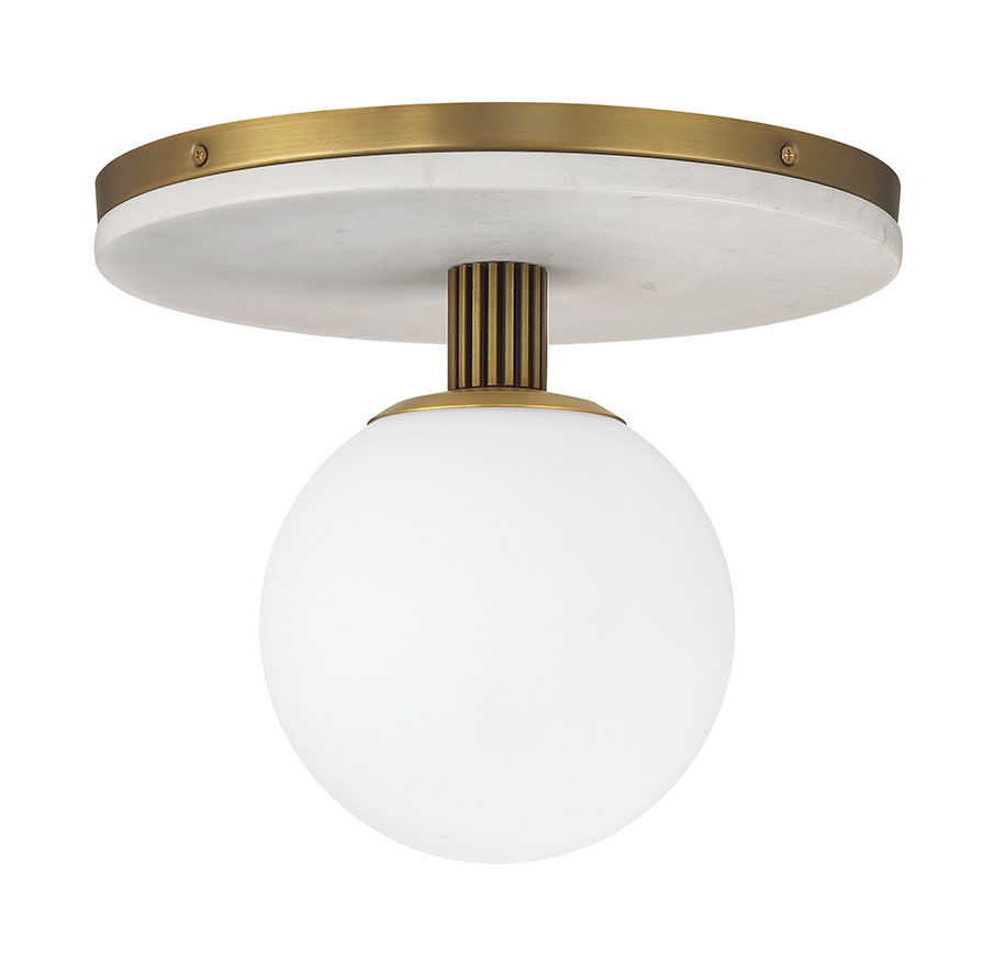 Eurofase 50186-013 Carnagie LED Flush Mount in Antique Brass
