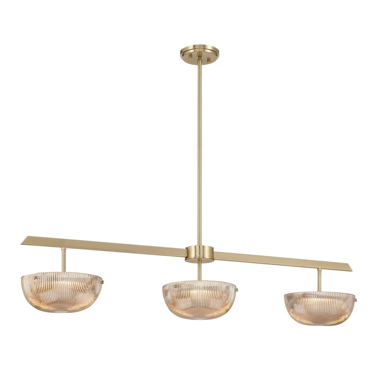 Savoy House 1-1250-3-127 Hubbard LED Linear Chandelier in Noble Brass