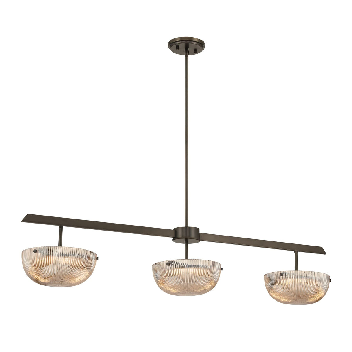 Savoy House 1-1250-3-15 Hubbard LED Linear Chandelier in Mediterranean Bronze