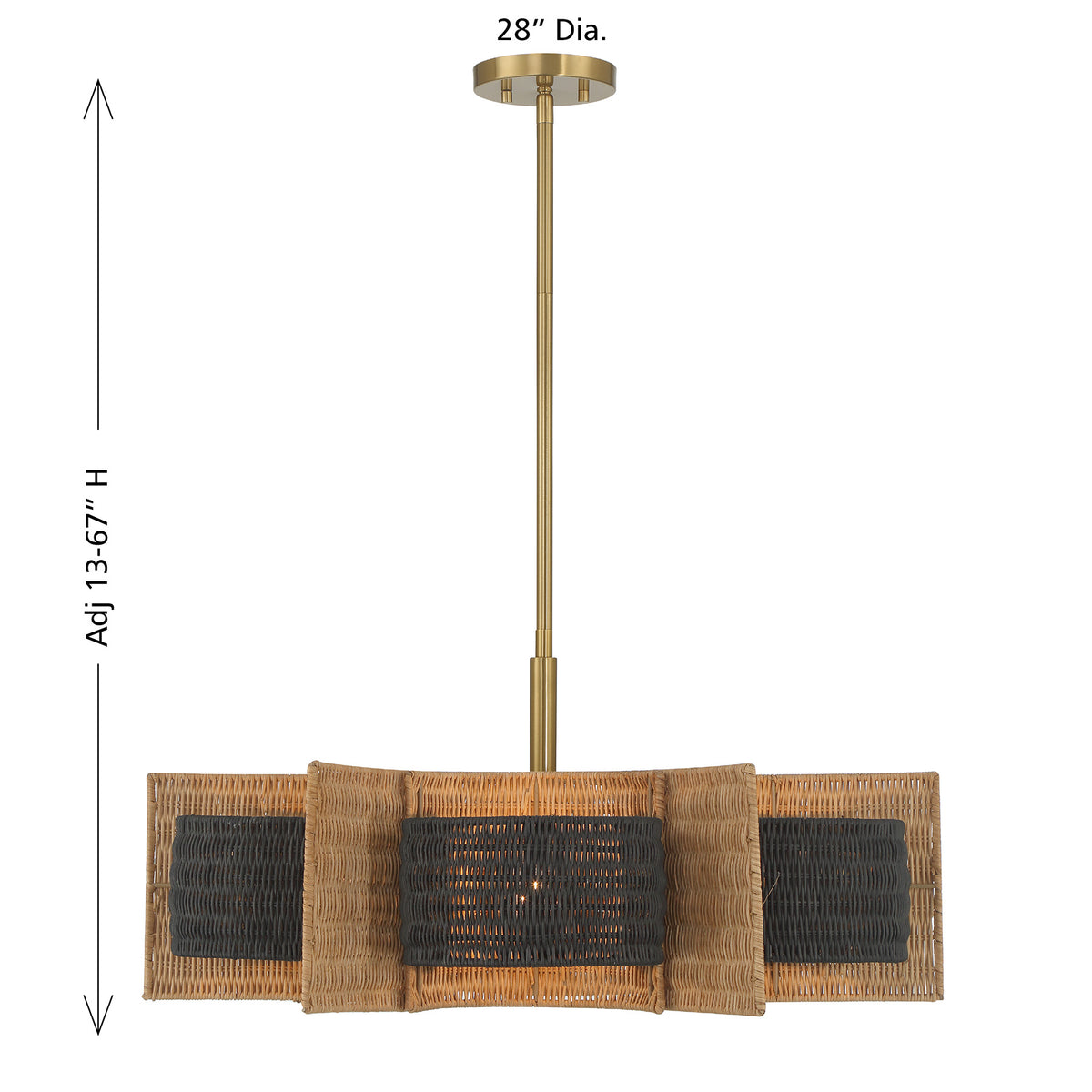 Savoy House 1-1466-6-322 Espacio Chandelier in Warm Brass