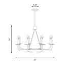 Savoy House 1-1487-9-15 Salford Chandelier in Mediterranean Bronze